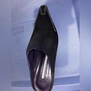 Donald j pliner black slide in shoes